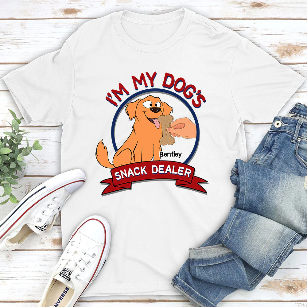 Dog Snack Dealer - Personalized Custom Unisex T-shirt - Image 2