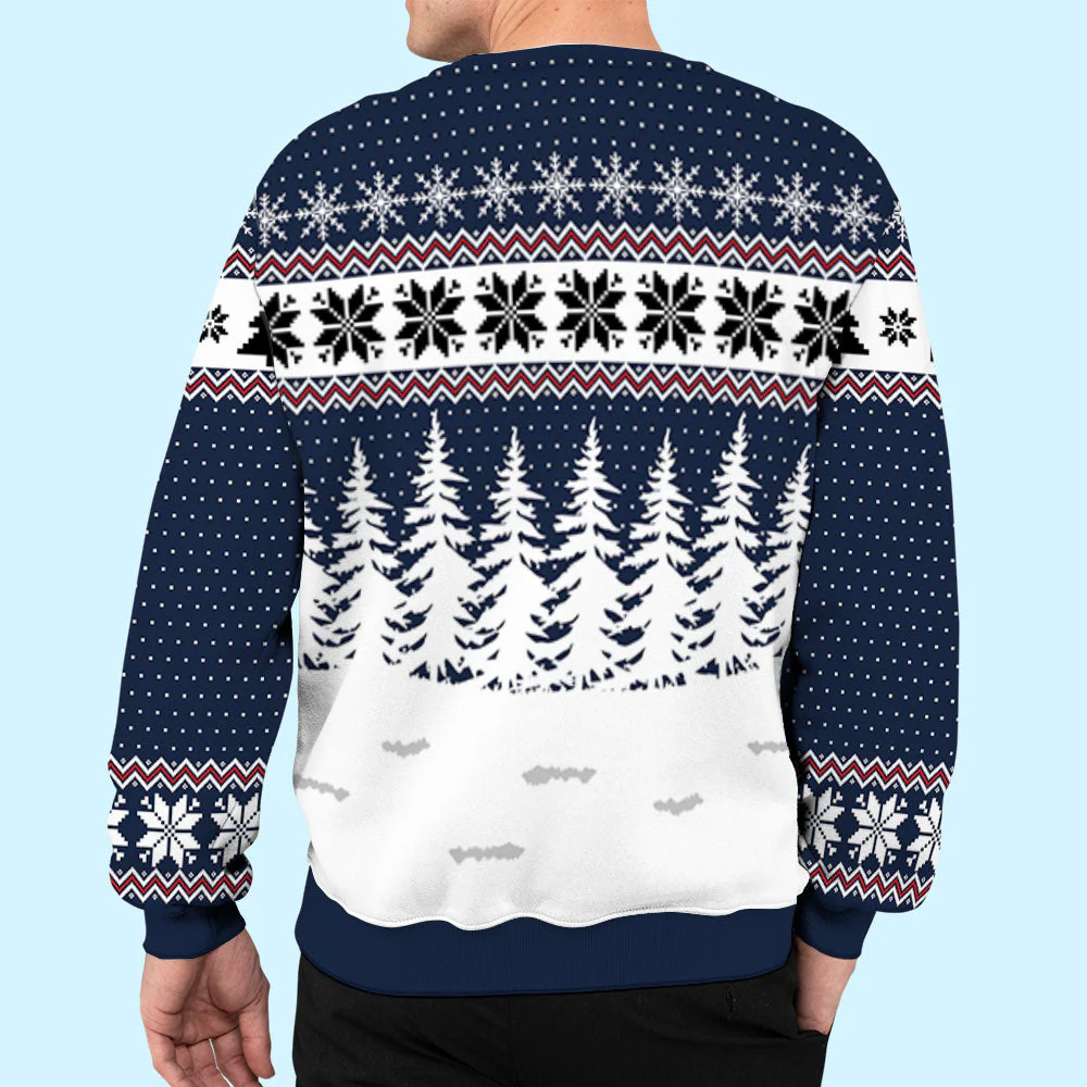 Dog Snow Forest - Personalized Custom All-Over-Print Sweatshirt - Image 6