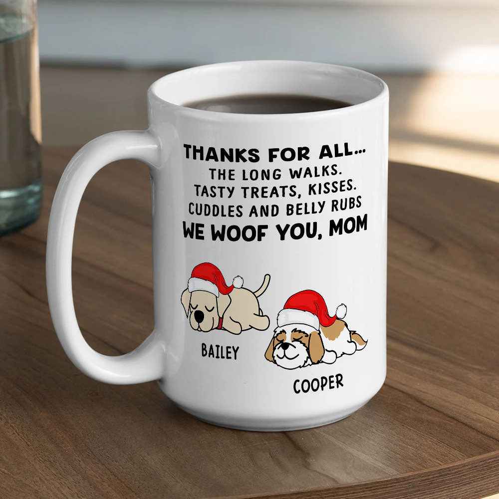 Dog Thanks All - Personalized Custom Coffee Mug - Image 3