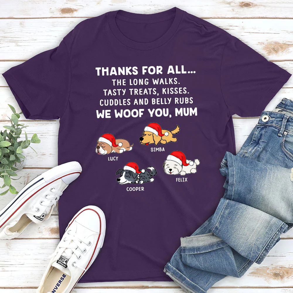 Dog Thanks All - Personalized Custom Unisex T-shirt - Image 4