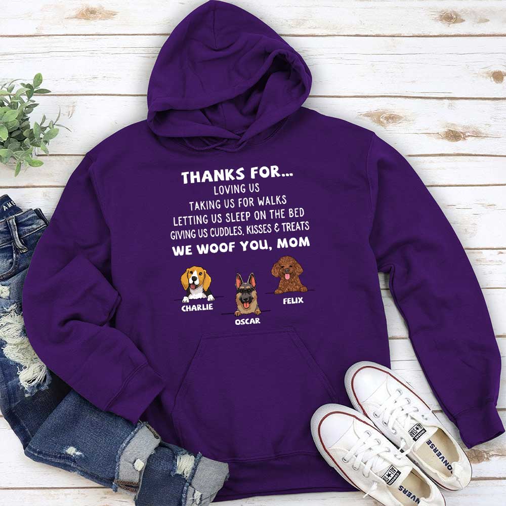 Dog Thanks For... - Personalized Custom Hoodie - Image 3