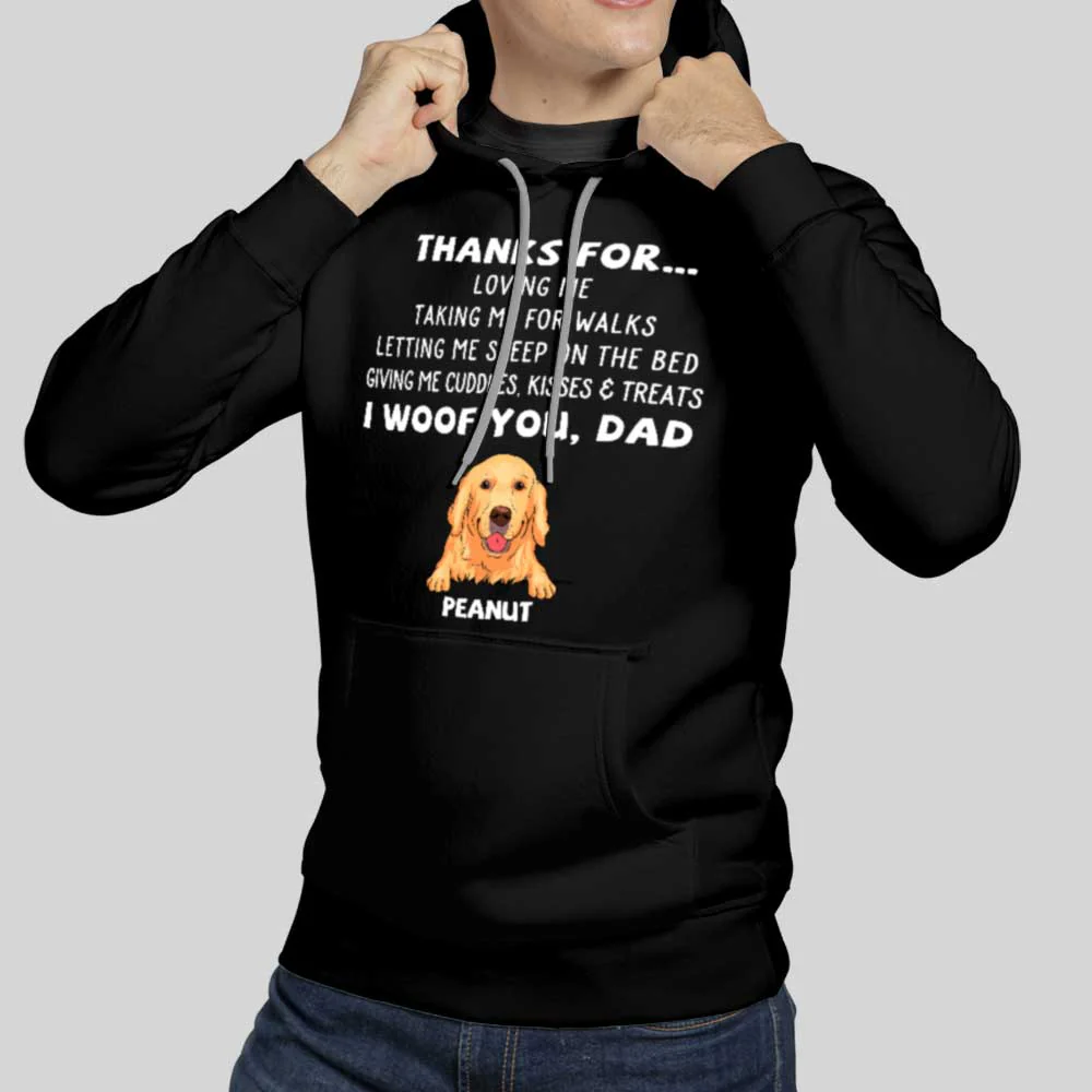 Dog Thanks For... - Personalized Custom Hoodie - Image 5