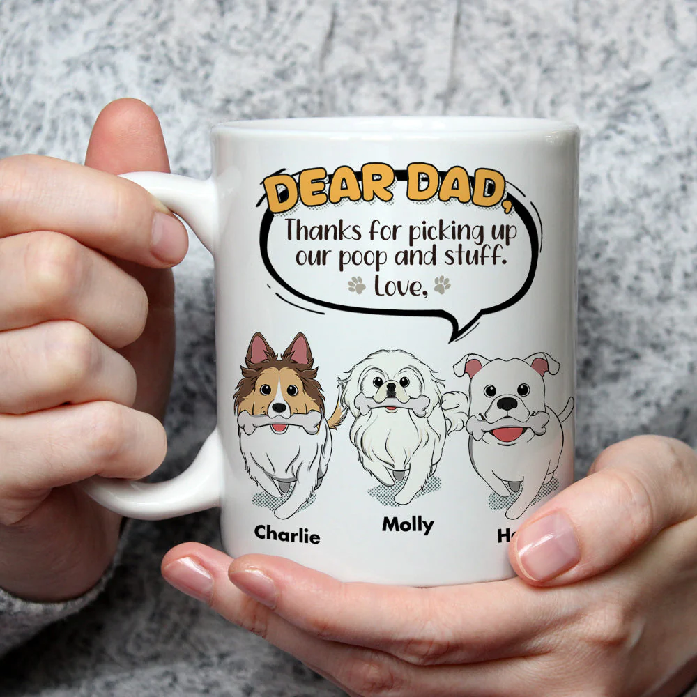 Dog Thanks For Picking Up - Personalized Custom Coffee Mug - Image 4