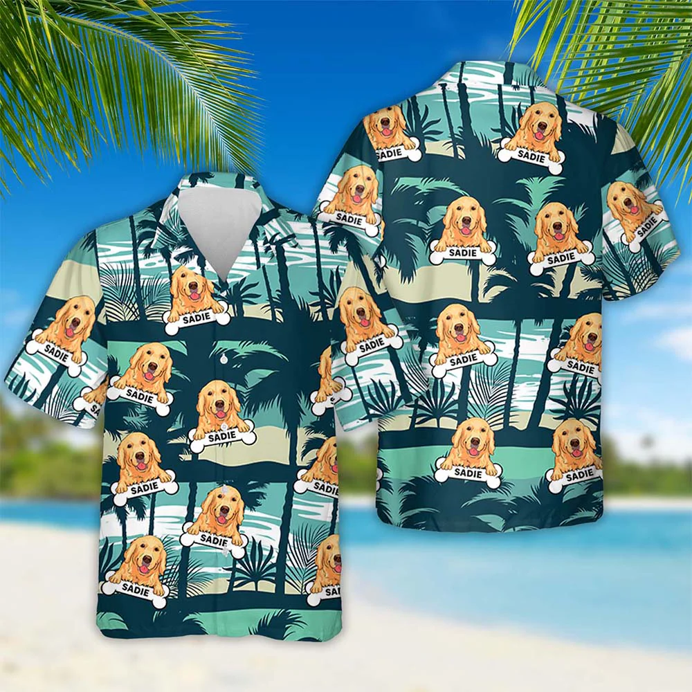 Dog Tropical - Personalized Custom Hawaiian Shirt - Image 2