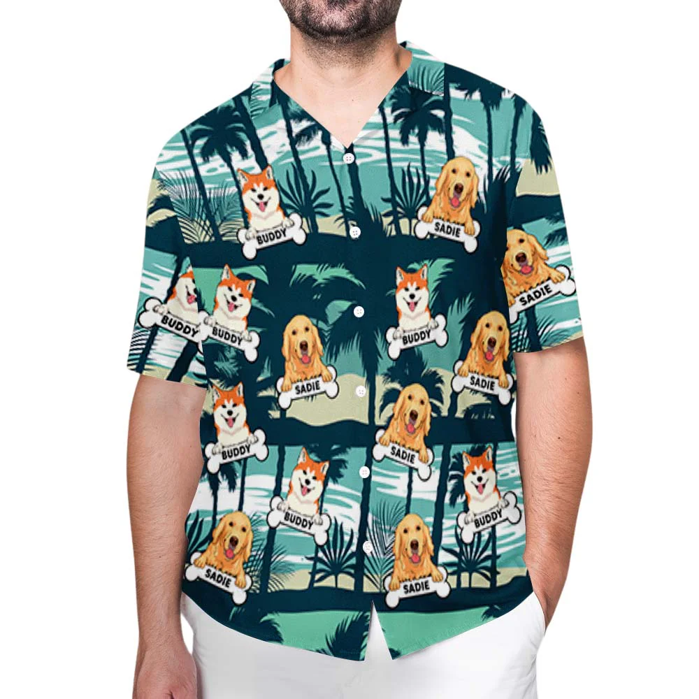 Dog Tropical - Personalized Custom Hawaiian Shirt - Image 3