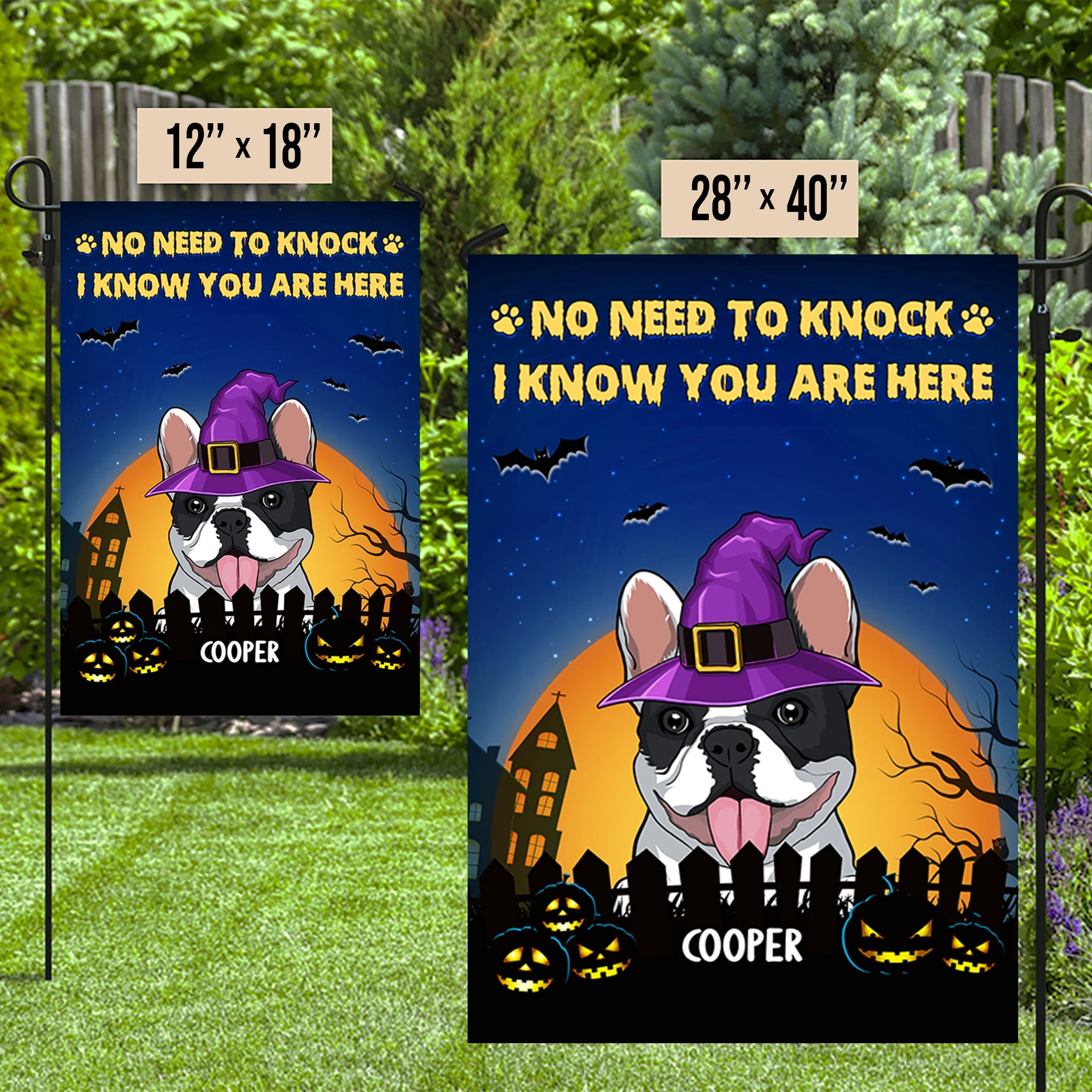 Dog Witch - Personalized Custom Garden Flag - Image 5