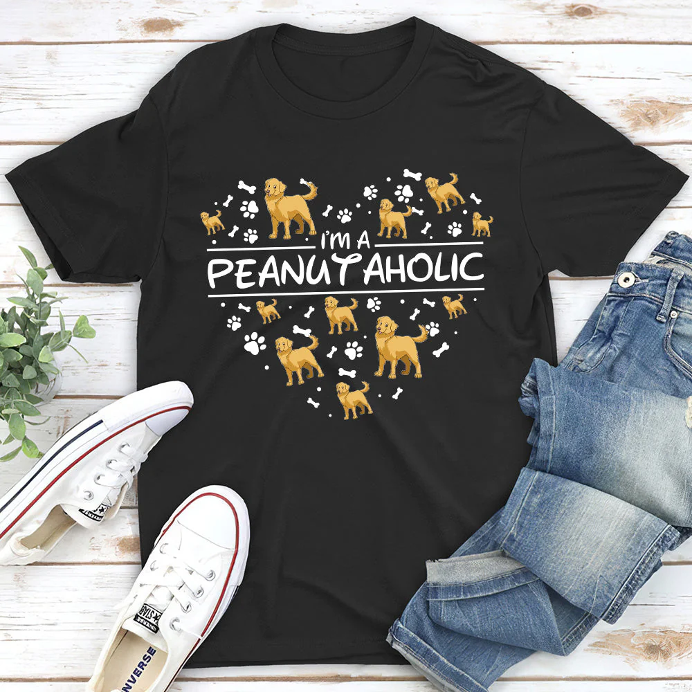 Dogaholic Cartoon - Personalized Custom Unisex T-shirt