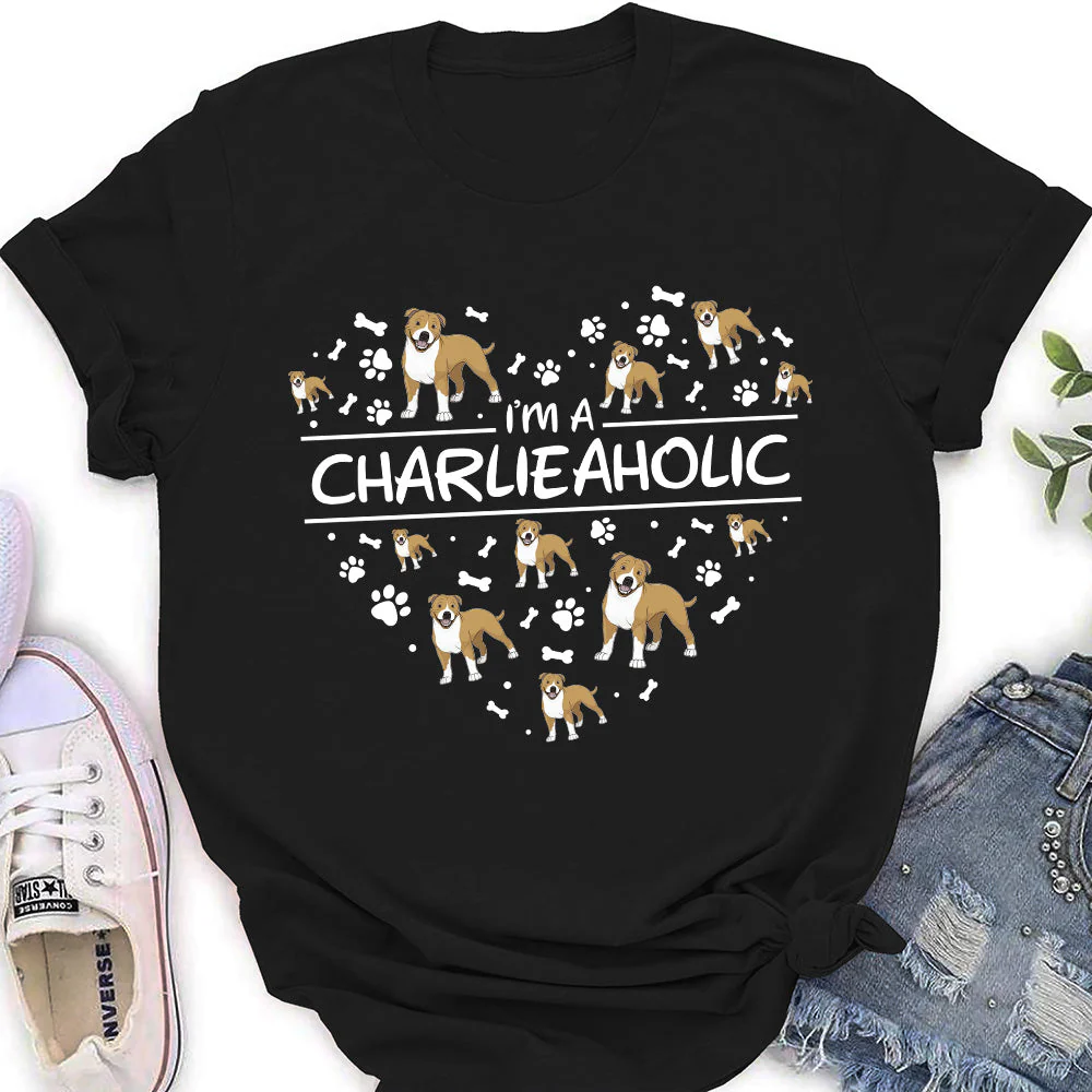 Dogaholic Cartoon - Personalized Custom Women's T-shirt
