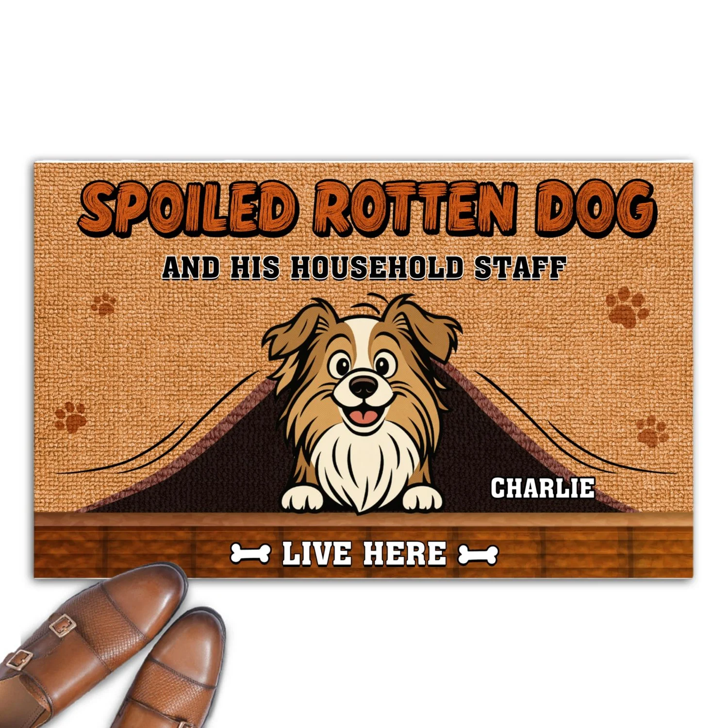 Dogs And Their Staff - Personalized Custom Doormat - Image 7