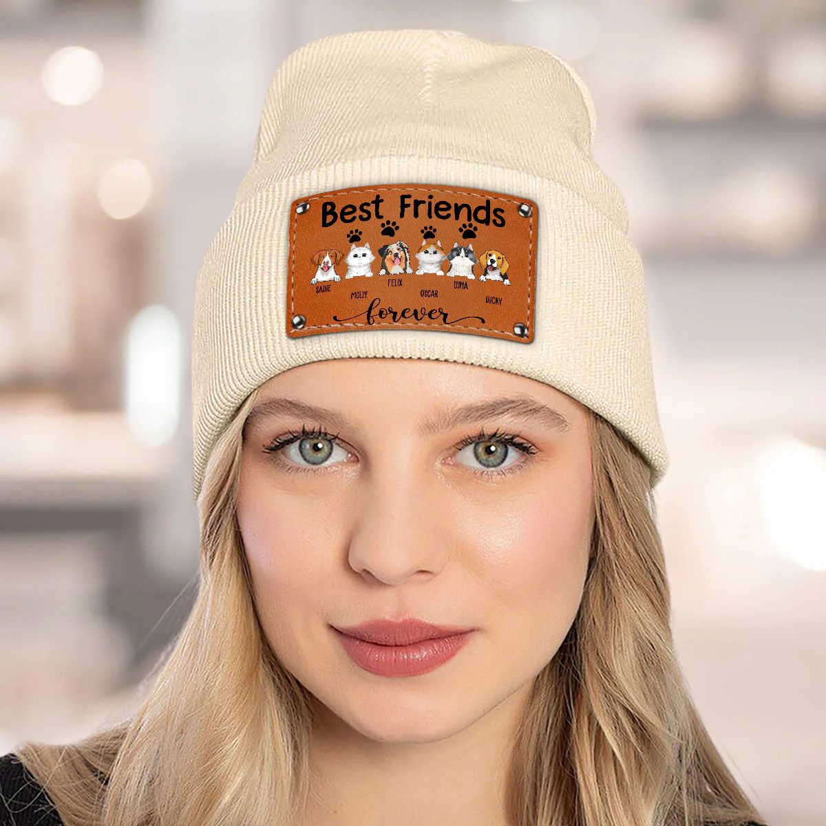 Dogs Best Friend - Personalized Custom Beanie - Image 5
