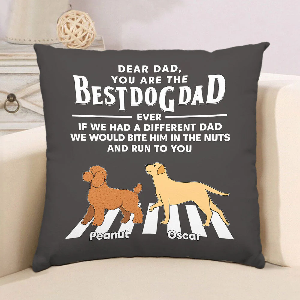 Dogs Run To You - Personalized Custom Throw Pillow