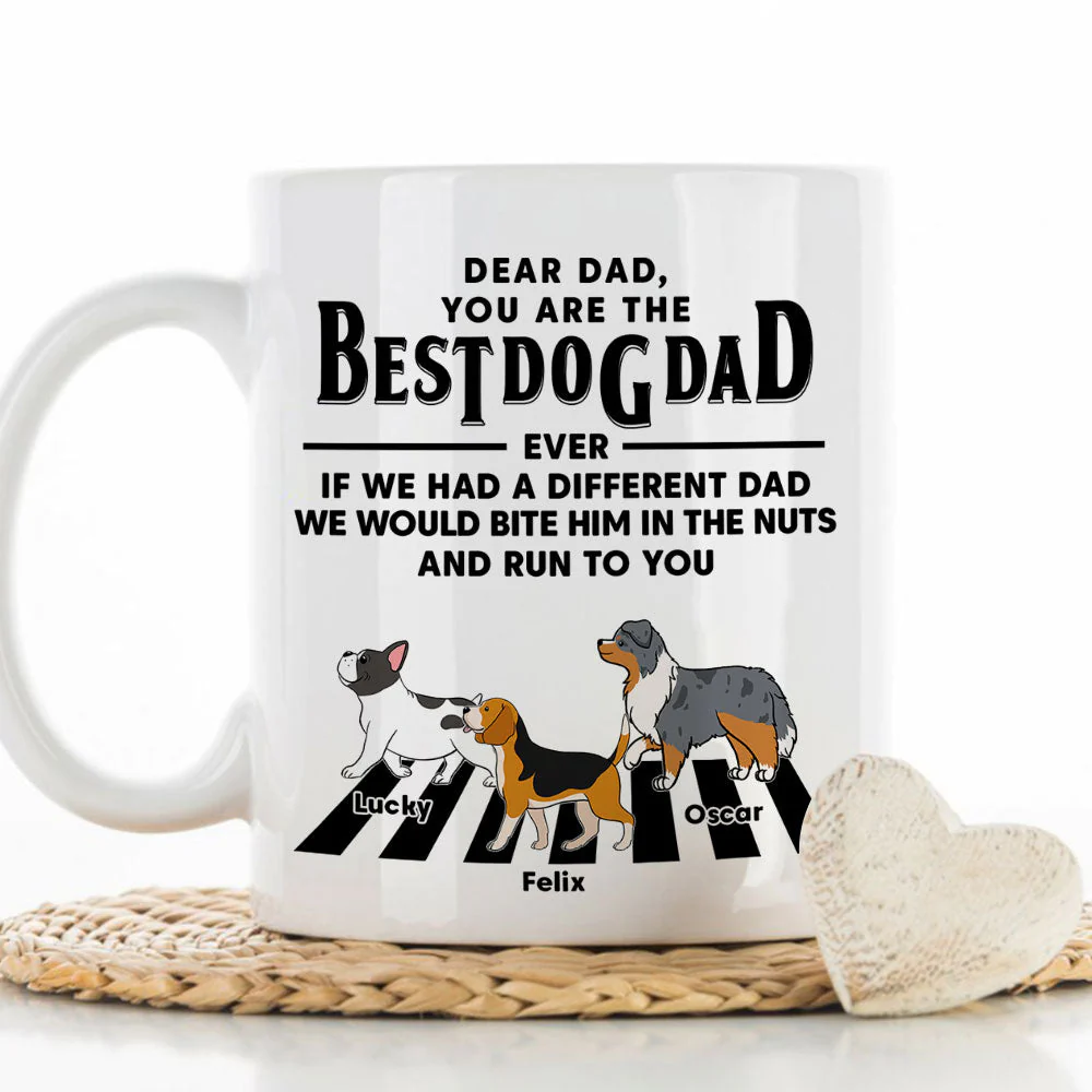 Dogs Run To You (Up To 4 Dogs) - Personalized Custom Coffee Mug - Image 5