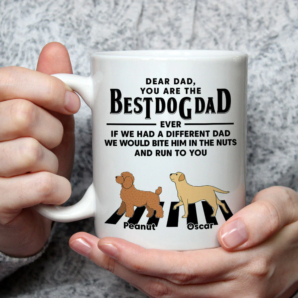 Dogs Run To You (Up To 4 Dogs) - Personalized Custom Coffee Mug - Image 7