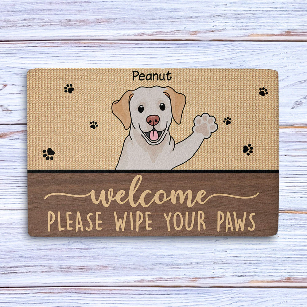 Dogs Welcome Home - Personalized Custom Doormat - Image 5