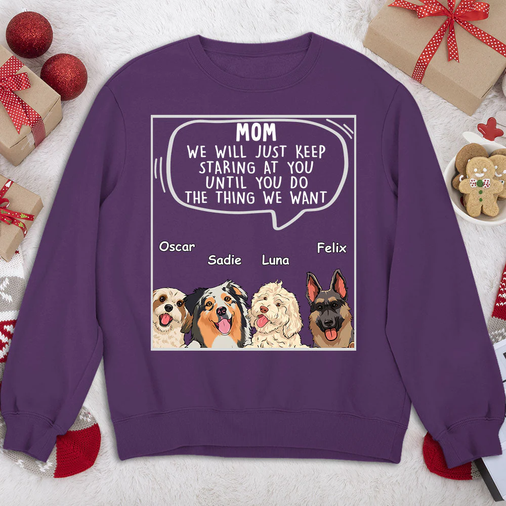 Dogs Will Just 2 - Personalized Custom Sweatshirt - Image 4