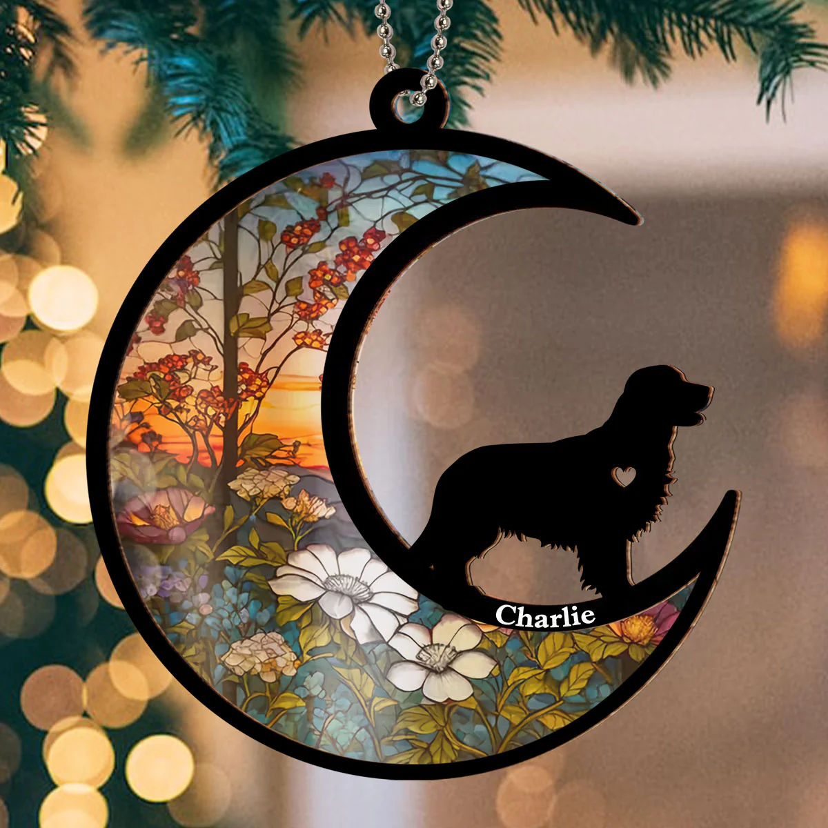 Dont Cry Because It Is Over - Personalized Custom Suncatcher Ornament