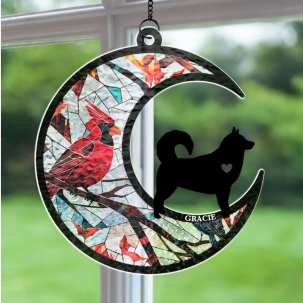 Don't Cry Because It Is Over - Personalized Custom Wavy Suncatcher - Image 6