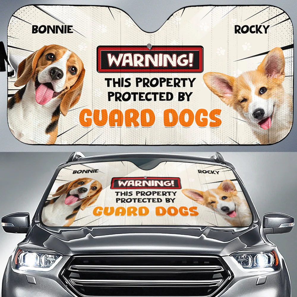 Double The Trouble Photo - Personalized Custom Car Sunshade