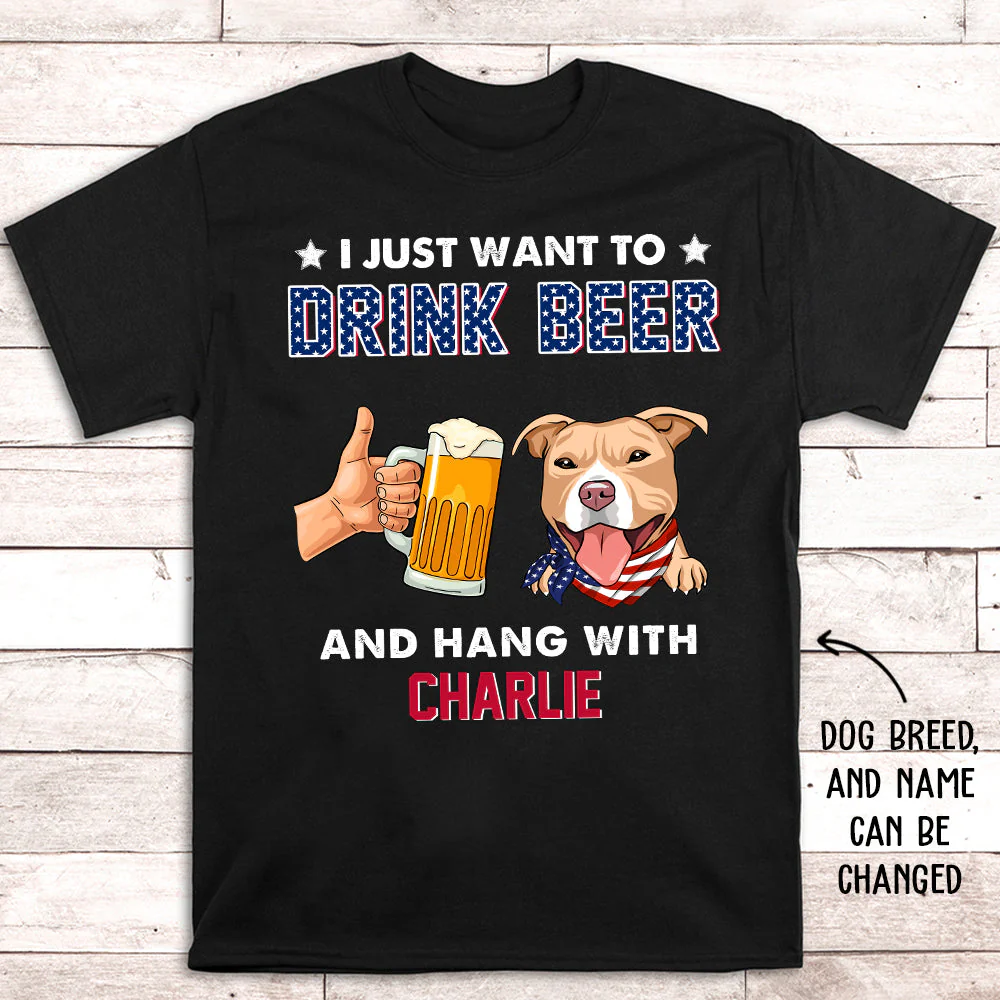Drink Beer - Personalized Custom Premium T-shirt - Image 2