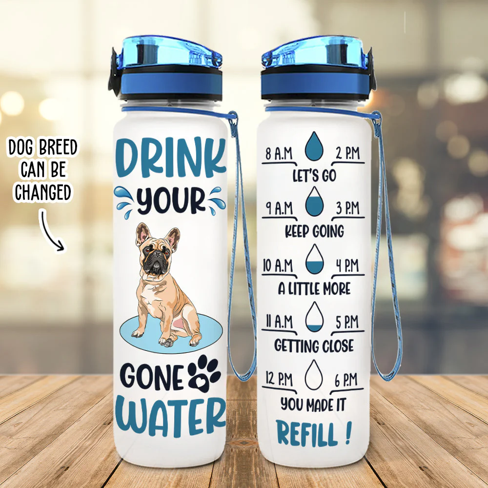 Drink Your Gone Water - Personalized Custom Water Tracker Bottle - Image 4