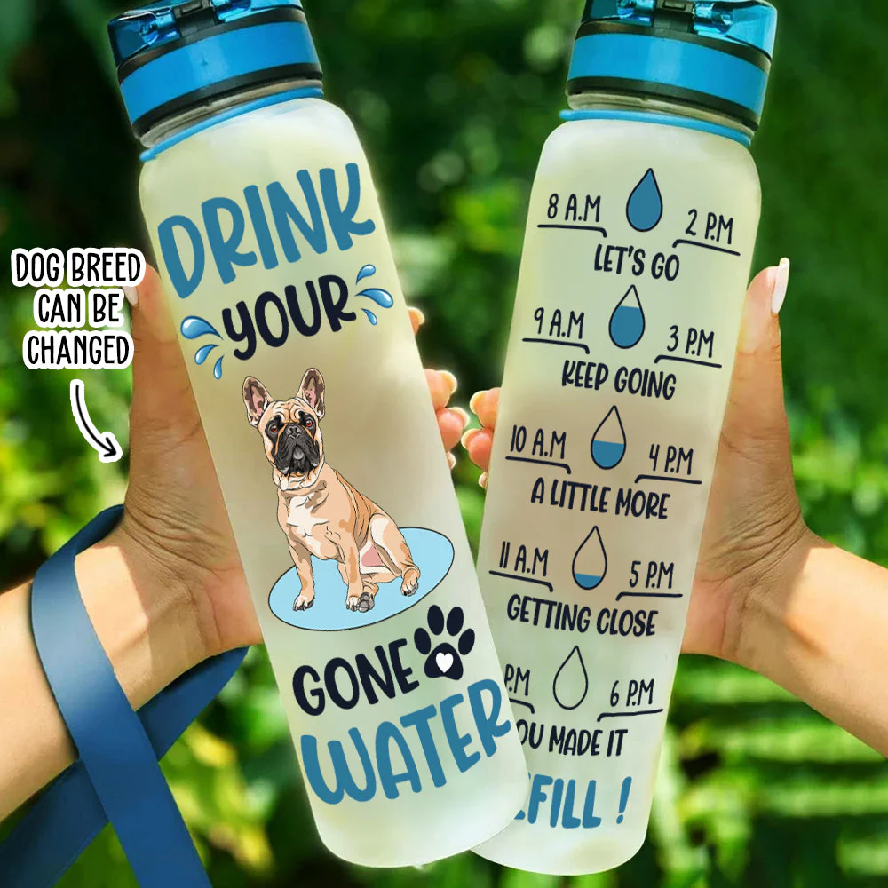 Drink Your Gone Water - Personalized Custom Water Tracker Bottle - Image 5
