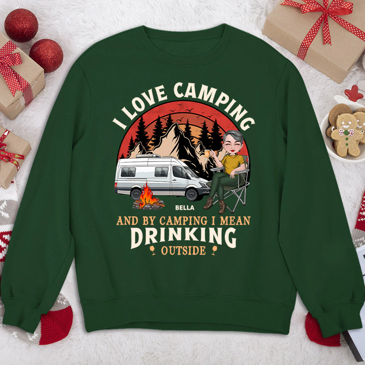 Drinking Outside - Personalized Custom Sweatshirt - Image 4