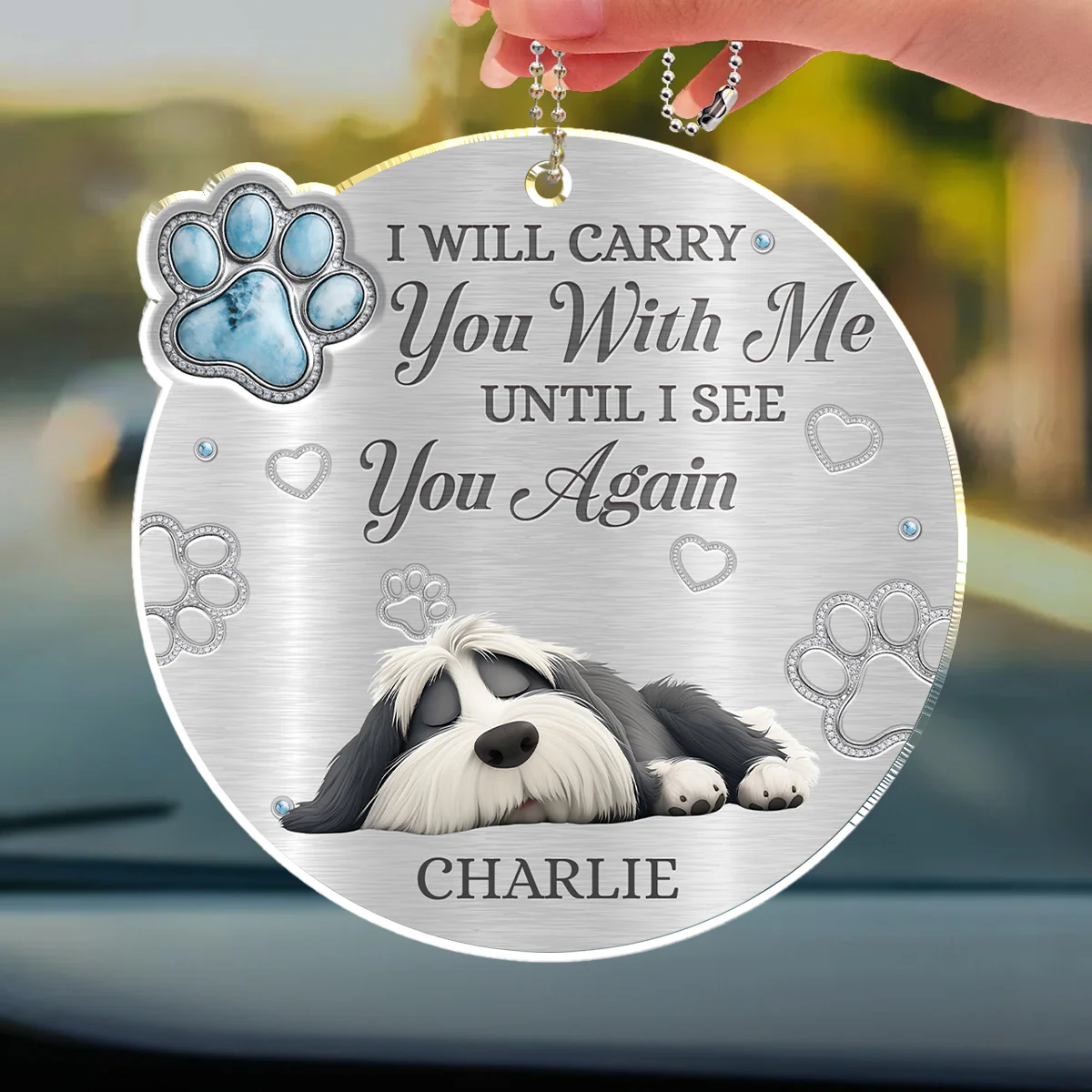 Drive Safe I Love You - Personalized Custom 3D Effect Car Ornament - Image 3