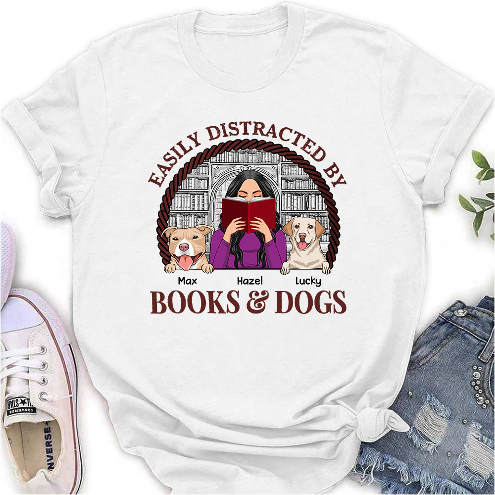 Easily Distracted - Personalized Custom Women's T-shirt - Image 2