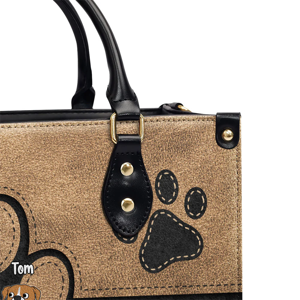 Elegant Pet Mom - Personalized Custom Leather Bag - Image 4