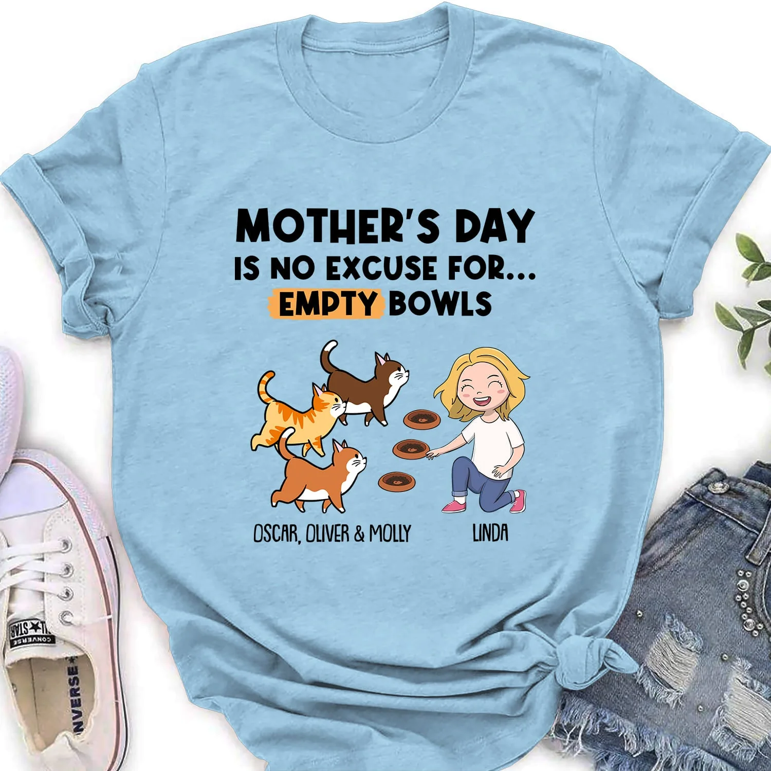 Empty Bowls - Personalized Custom Women's T-shirt - Image 4