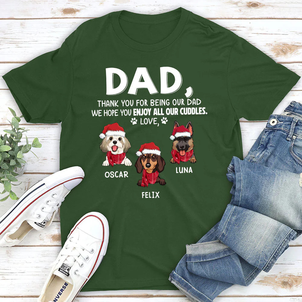 Enjoy Cuddles - Personalized Custom Unisex T-shirt - Image 3