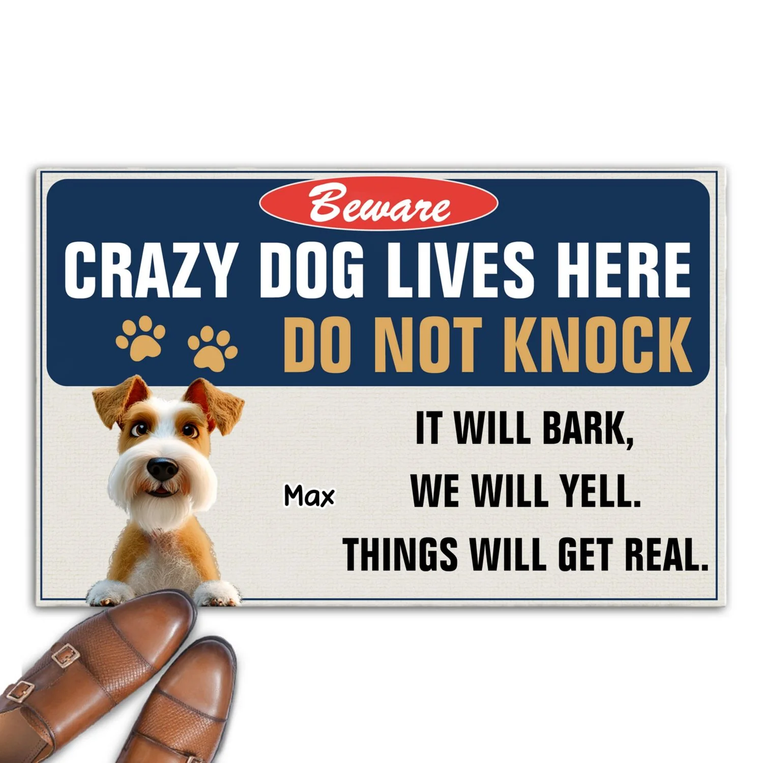 Enter At Your Own Risk- Personalized Custom Doormat - Image 6