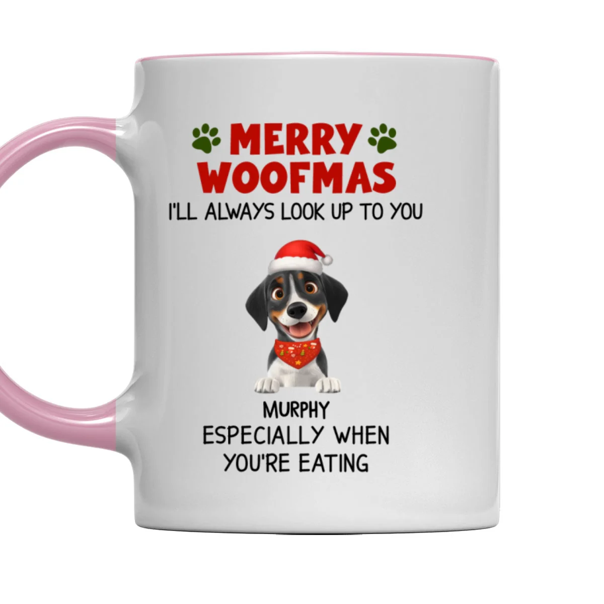 Especially When You Are Eating Christmas - Personalized Custom Accent Mug - Image 7