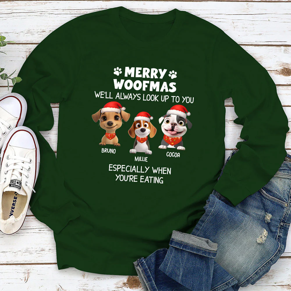 Especially When You Are Eating Christmas - Personalized Custom Long Sleeve T-Shirt - Image 3