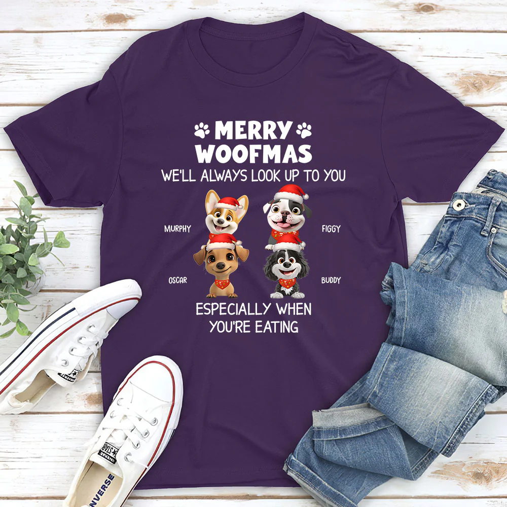 Especially When You Are Eating Christmas - Personalized Custom Unisex T-Shirt - Image 4
