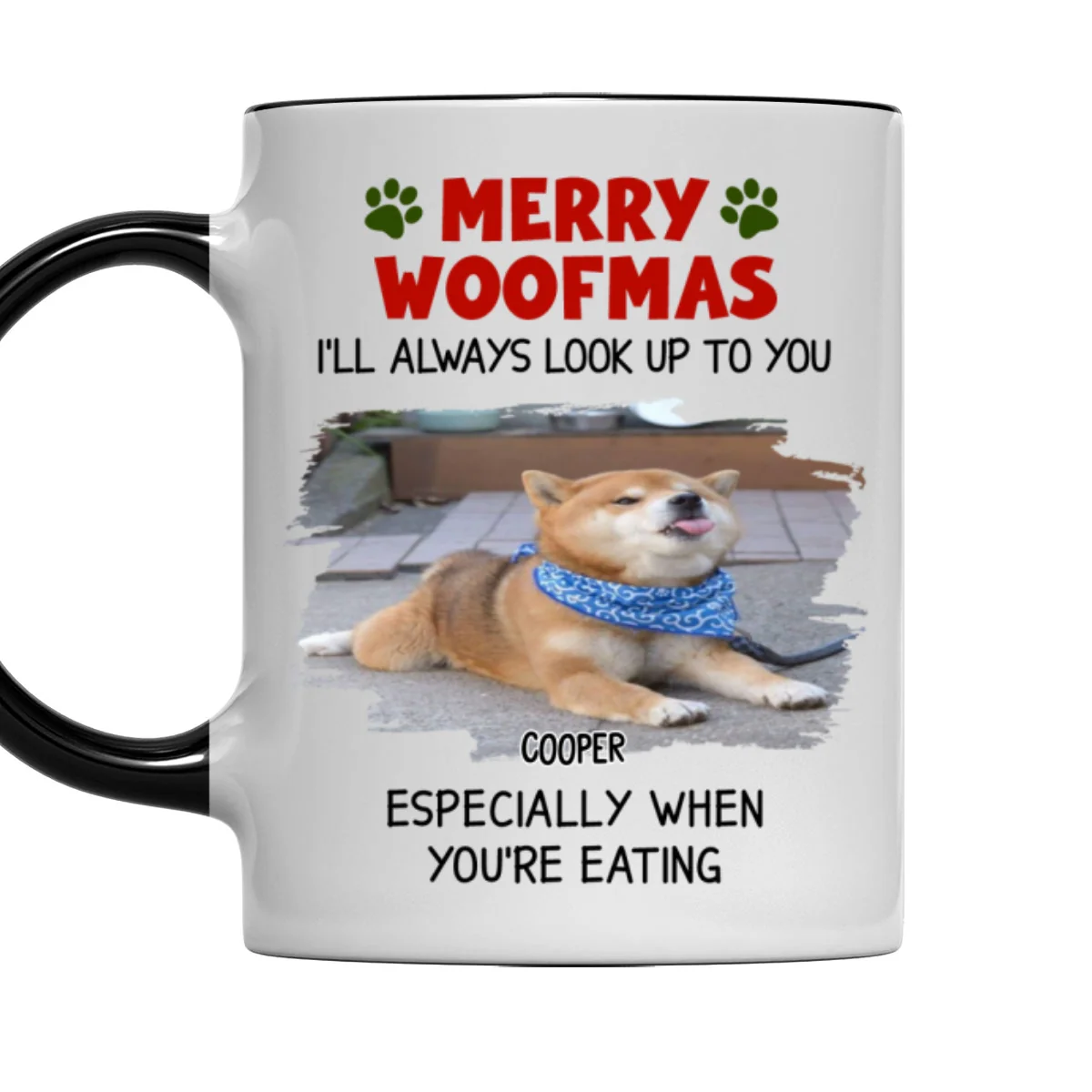 Especially When You Are Eating Christmas Photo - Personalized Custom Accent Mug - Image 5