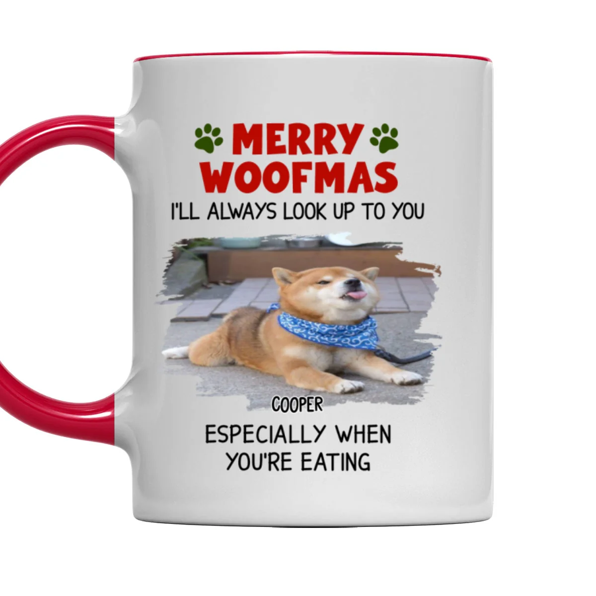 Especially When You Are Eating Christmas Photo - Personalized Custom Accent Mug - Image 8