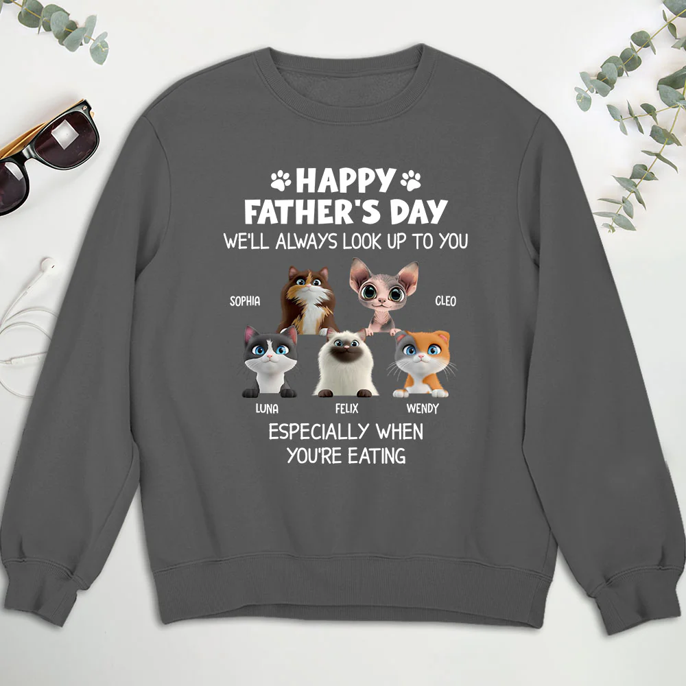 Especially When You Are Eating Ver Cat - Personalized Custom Sweatshirt - Image 2