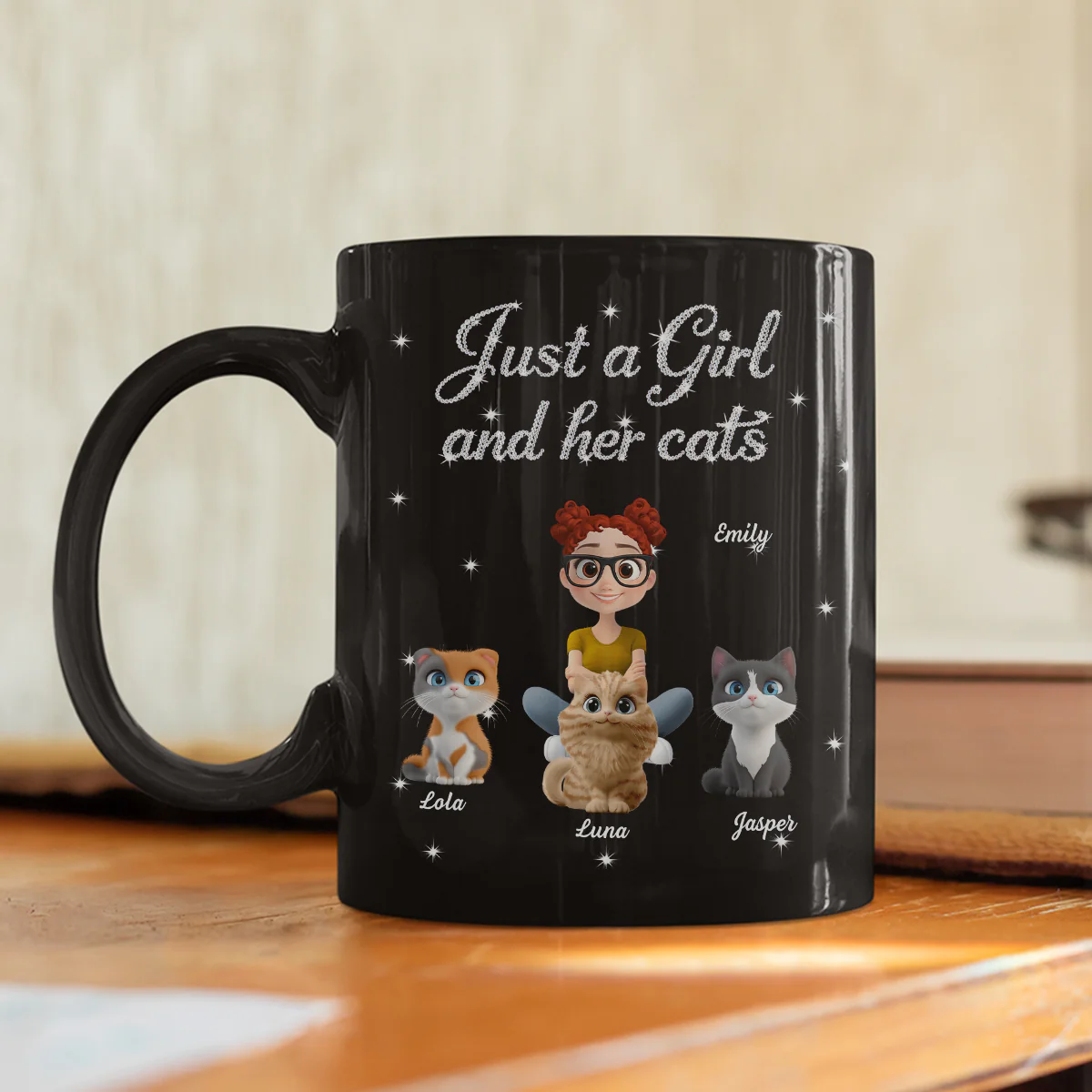 Every Second With Cats - Personalized Custom 3D Effect Coffee Mug - Image 4