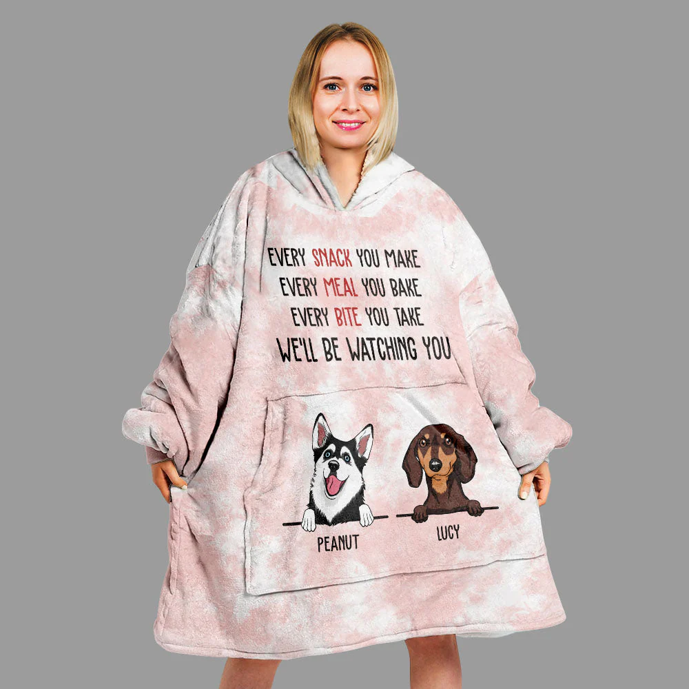 Every Snack You Make Color - Personalized Custom Blanket Hoodie - Image 2