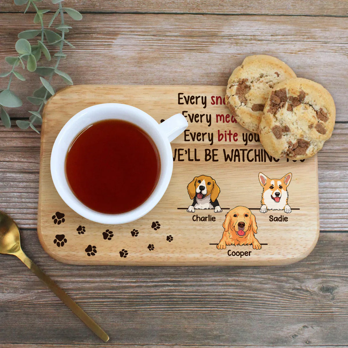 Every Snack You Make - Personalized Custom Wooden Treat Board - Image 3