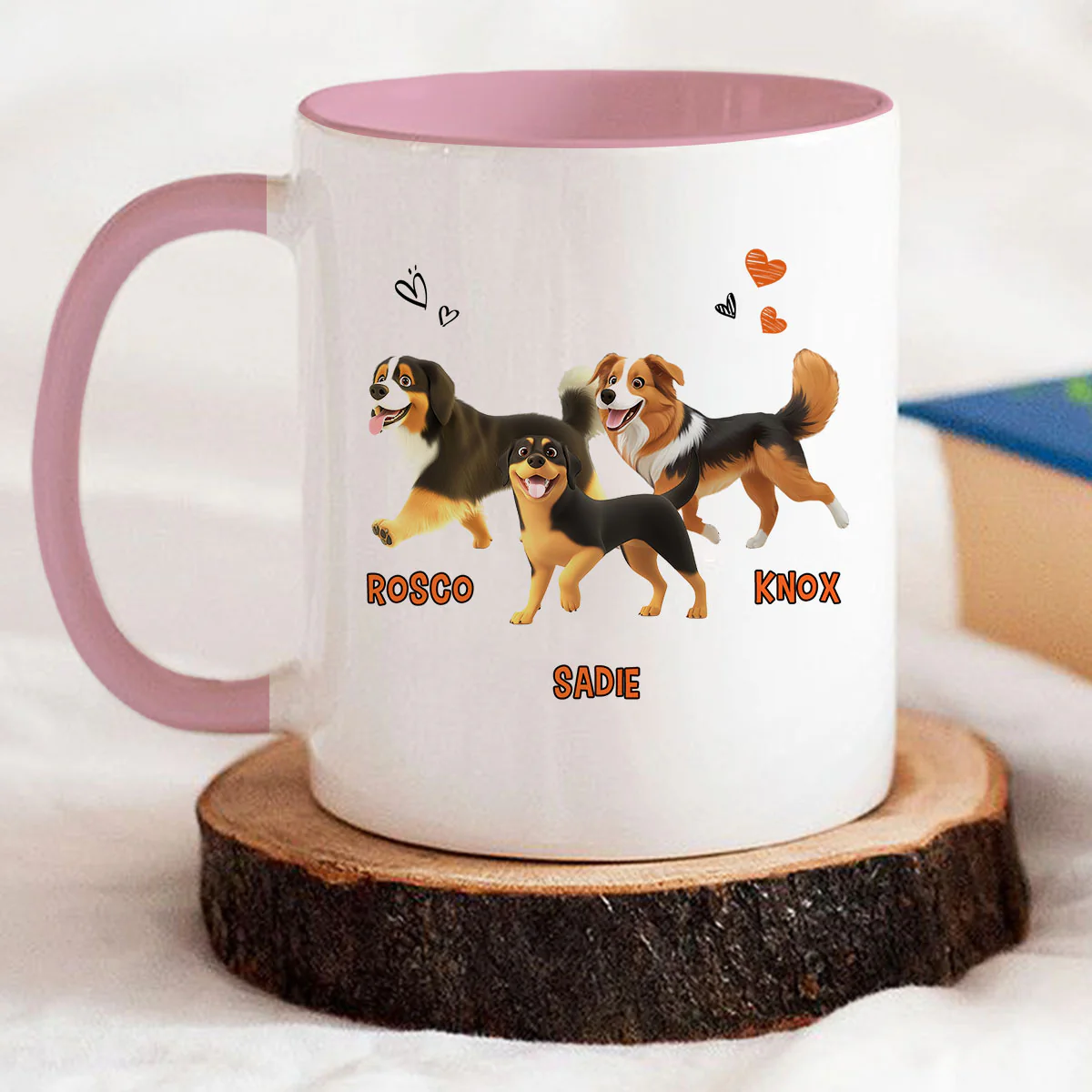 Everything Taste Better With Dog Hair - Personalized Custom Accent Mug - Image 5