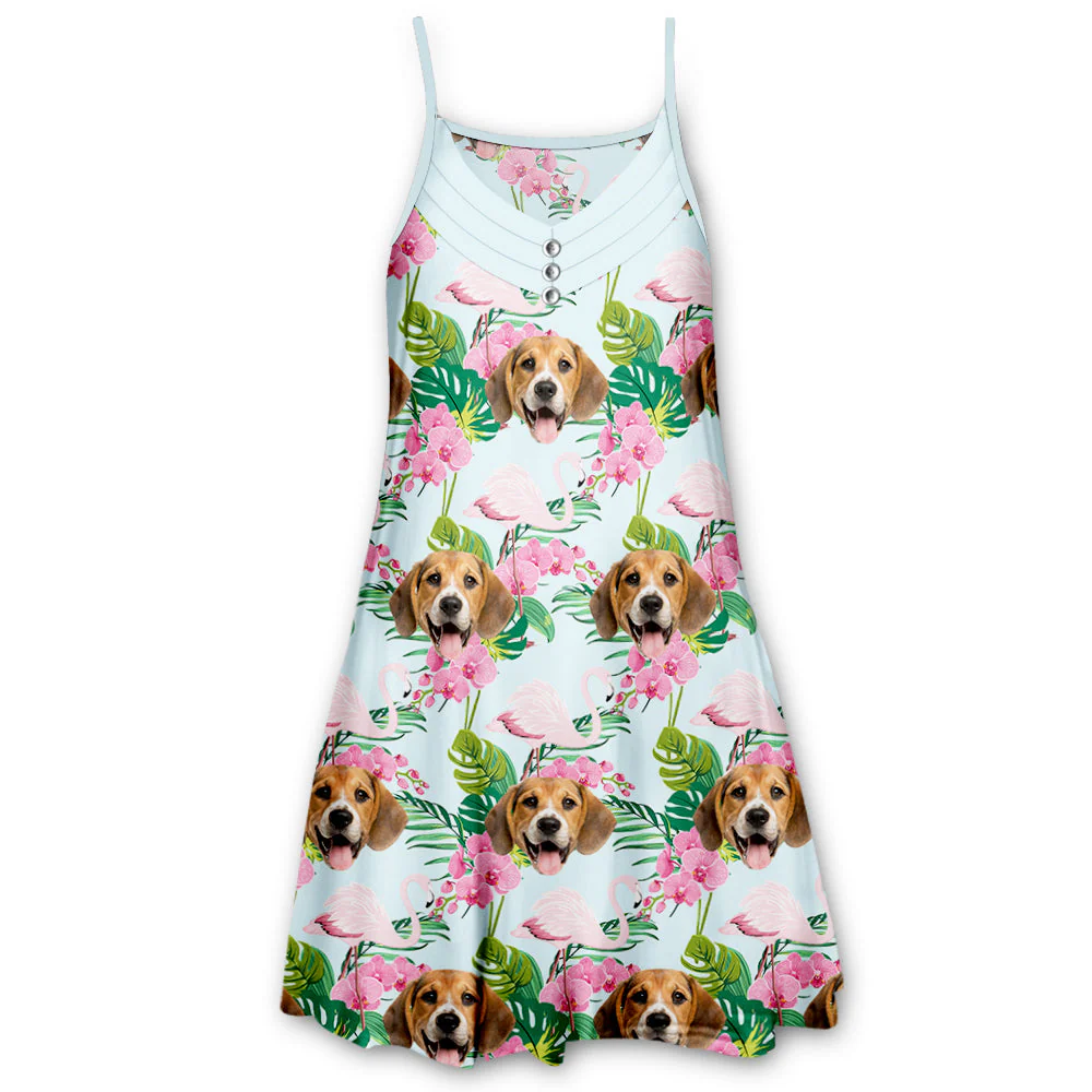 Face Cut Out Beagle - Strap Dress - Image 2