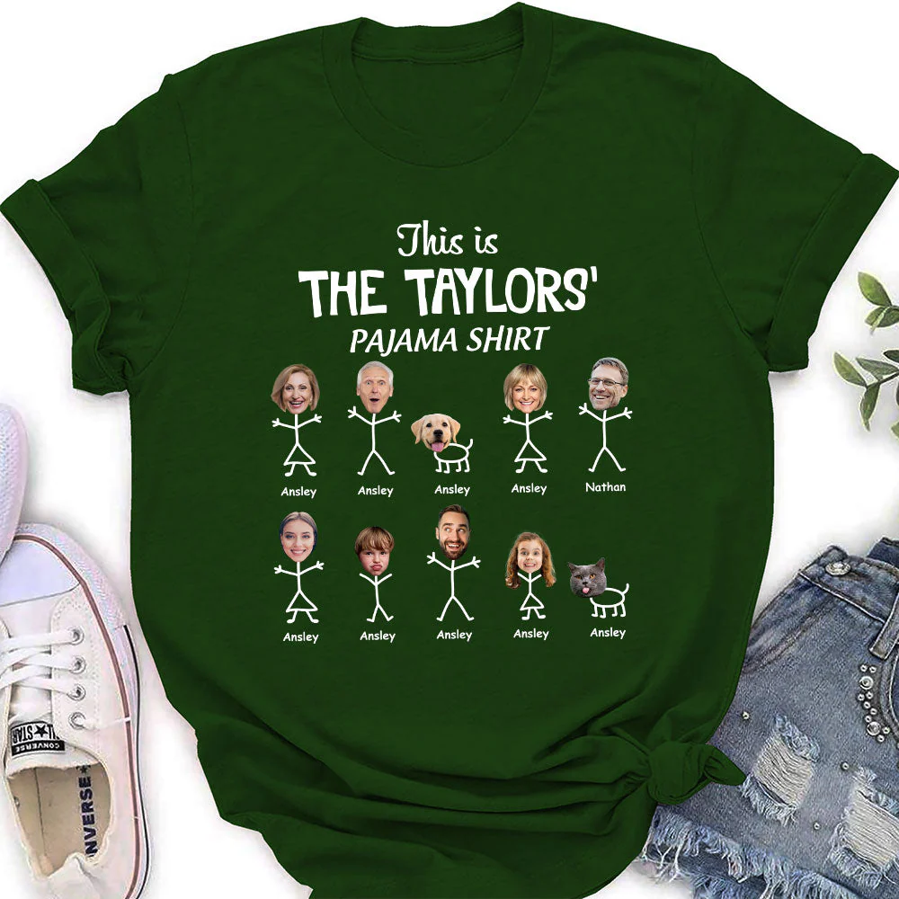 Family Christmas Shirt - Personalized Custom Women's T-shirt - Image 5