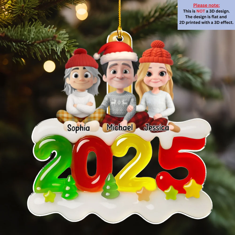 Family Jelly - Personalized Custom Acrylic Ornament - Image 6
