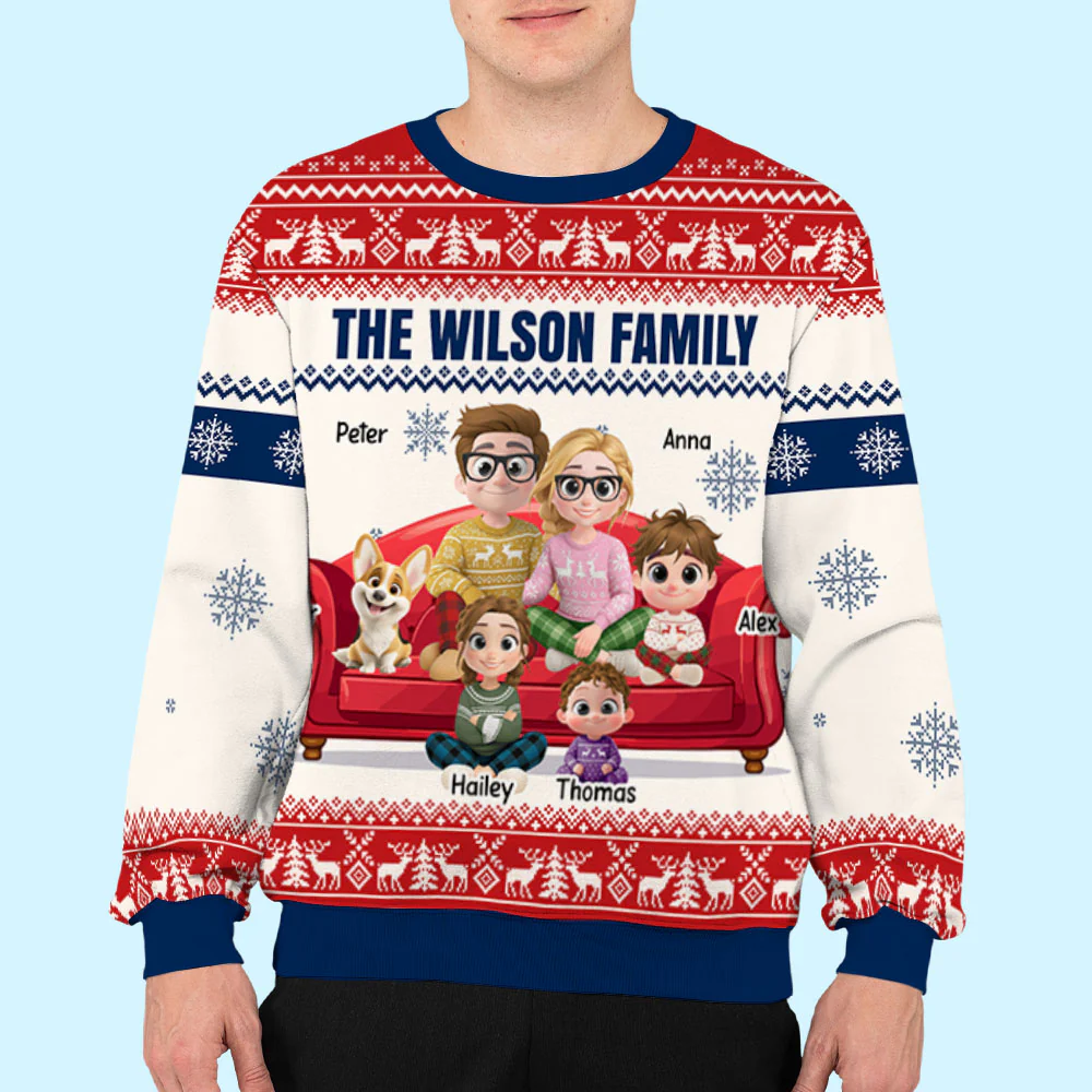 Family Of Us For Kid - Personalized Custom All-Over-Print Sweatshirt - Image 7