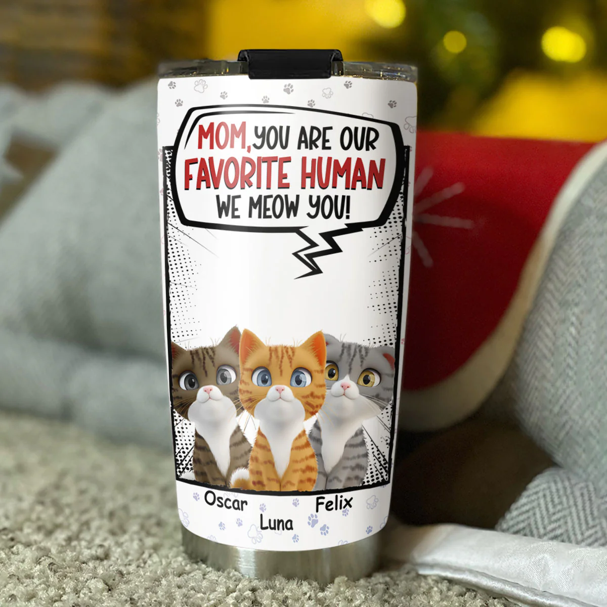 Favorite Cat Tumbler - Personalized Custom Tumbler - Image 3