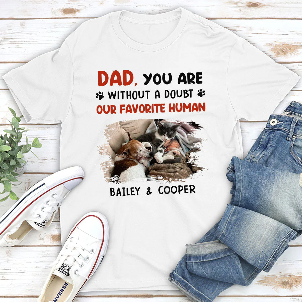 Favorite Dad Mom No Doubt - Personalized Custom Premium T-shirt - Image 4