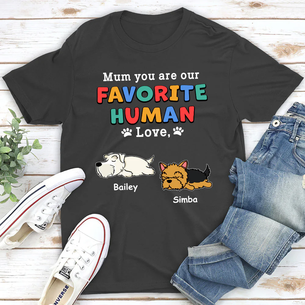 Favorite Dog Parents  - Personalized Custom Unisex T-shirt - Image 3