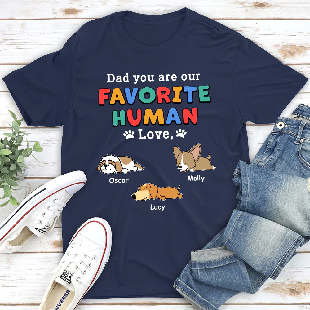 Favorite Dog Parents  - Personalized Custom Unisex T-shirt - Image 4